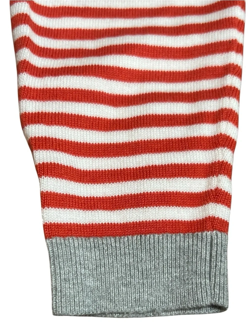 Baby Boden red & white striped knit pants size 12-18mo